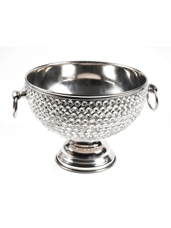 Cynthia Rowley Other - Cynthia Rowley glass rhinestone crystallized bling champagne ice bucket